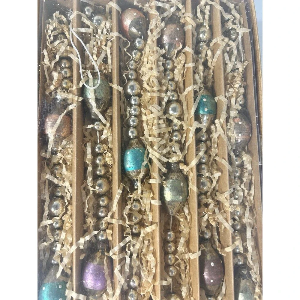 Ashland Pastel Easter Color Metallic Tone Beaded Christmas Ornaments Garland